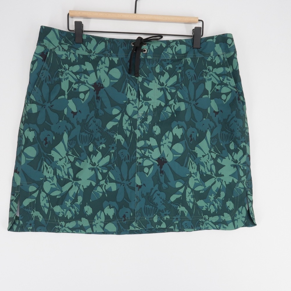 RipSkirt Hawaii Board Skirt Womens XL Green Floral Quick Dry Beach Travel Cover